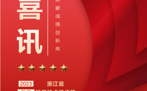 热烈祝贺！浙江通宝TB股份有限公司荣获浙江省科学技术进步奖！